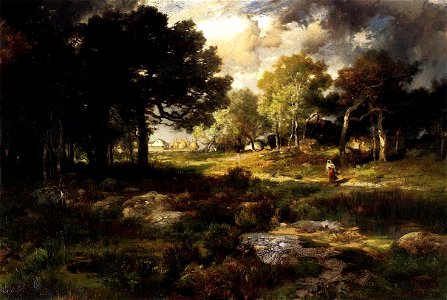 Moran Thomas Romantic Landscape. Free illustration for personal and commercial use.