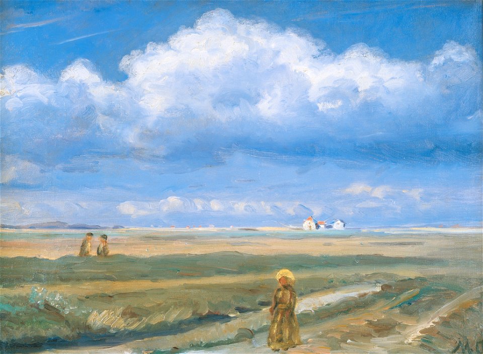 Moorland Landscape, Skagen, Figures in the Foreground
