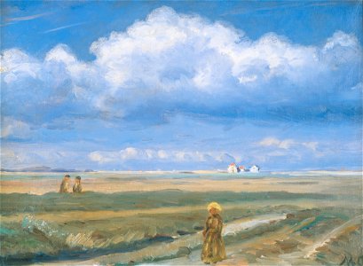 Moorland Landscape, Skagen, Figures in the Foreground