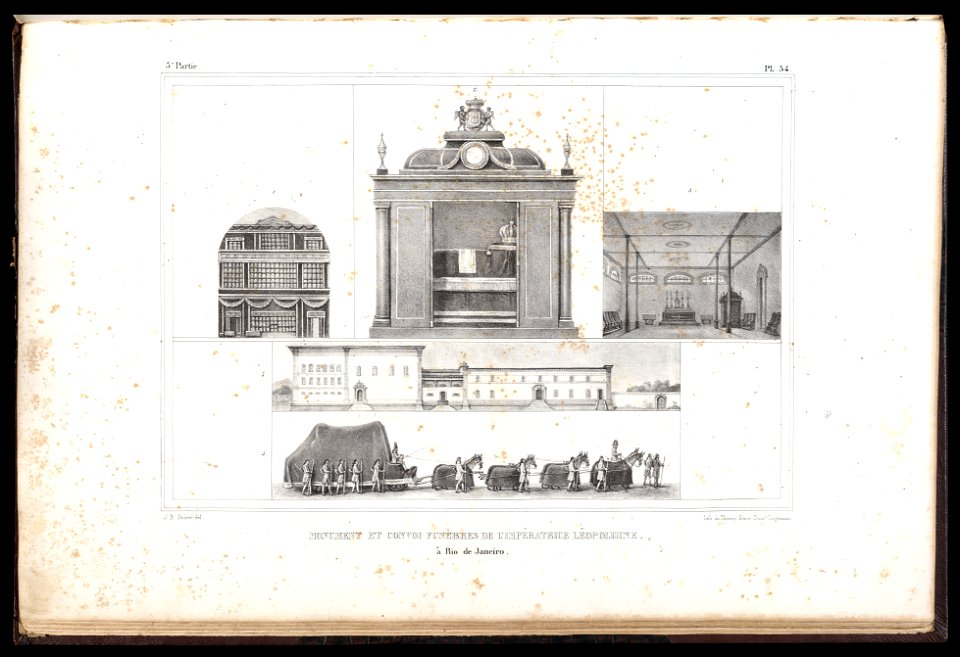 Monument et convoi funèbres de l'Impératrice Léopoldine - à Rio de Janeiro (1), da Coleção Brasiliana Iconográfica
