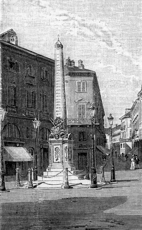 Monumento in onore degli Alessandrini morti per l’indipendenza d’Italia (xilografia)