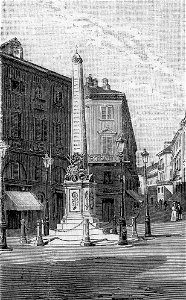 Monumento in onore degli Alessandrini morti per l’indipendenza d’Italia (xilografia)