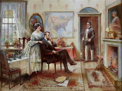 Abe and Mary Todd Lincoln (Mr. & Mrs. Lincoln) by Edward Percy Moran
