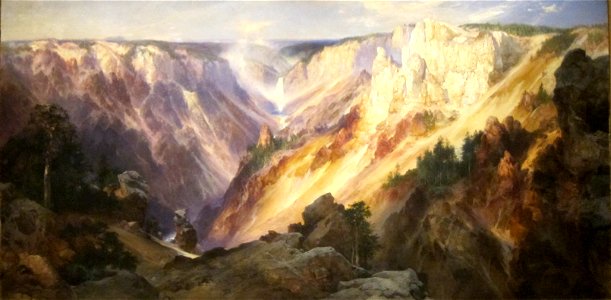 Moran, Thomas - Grand Canyon of the Yellowstone, 1904. Free illustration for personal and commercial use.