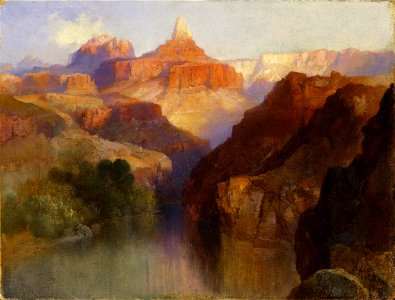 Thomas Moran - Zoroaster Peak (1918). Free illustration for personal and commercial use.