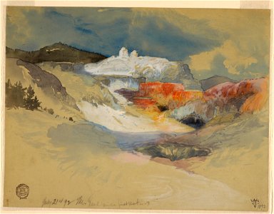 Drawing, Yellowstone, Hot Springs, July 21, 1892 (CH 18189887)