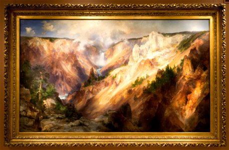 Smithsonian-Moran-The Grand Canyon of the Yellowstone-2285. Free illustration for personal and commercial use.