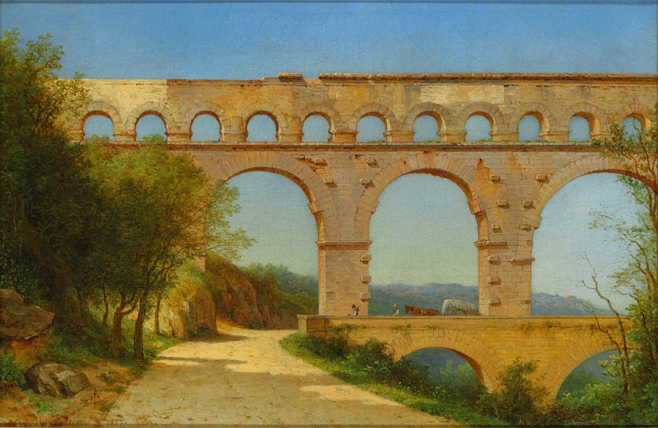 Pont du Gard, Nîmes, by Carl Morgenstern