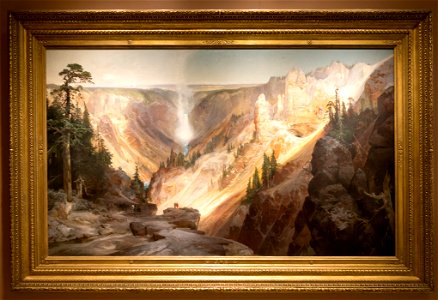 Smithsonian-Moran-The Grand Canyon of the Yellowstone-2283. Free illustration for personal and commercial use.