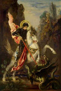 Gustave Moreau - Saint-Georges et le dragon (c.1889)