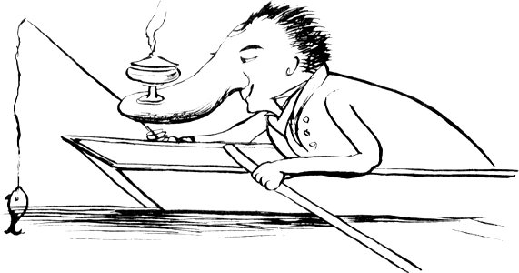 More Nonsense, Pictures, Rhymes, Botany, etc. (1872), There was an old man in a barge