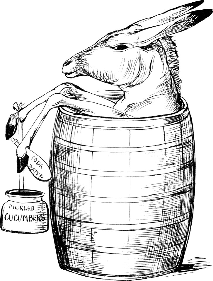 More Nonsense, Pictures, Rhymes, Botany, etc. (1872), The Absolutely Abstemious Ass