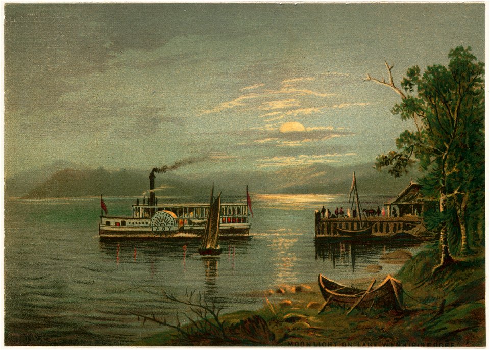 Moonlight on Lake Winnipiseogee (Boston Public Library)