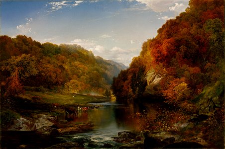 Thomas Moran - Autumn Afternoon, the Wissahickon (1864)