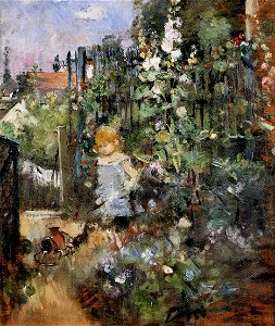 Morisot - child-in-the-rose-garden