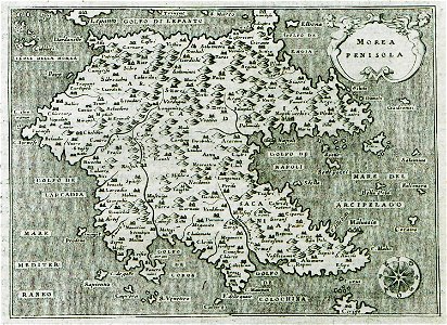 Morea Penisola - Porcacchi Tomaso - 1620