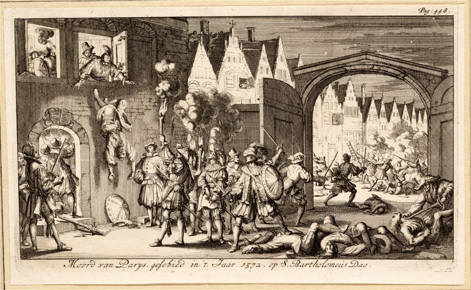 Moord van Parys, geschied in t iaar 1572 op S. Bartholomeus dag, objectnr A 42069