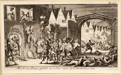 Moord van Parys, geschied in t iaar 1572 op S. Bartholomeus dag, objectnr A 42069