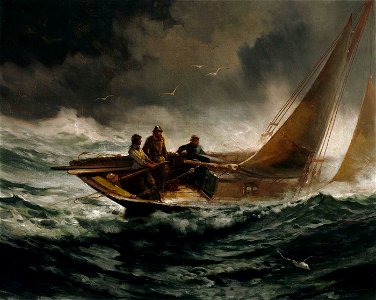 Edward Moran - Riding out a Gale - 1925.12.1 - Smithsonian American Art Museum