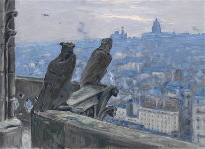 Étienne Moreau-Nélaton, Paris von den Türmen der Kirche Notre-Dame gesehen