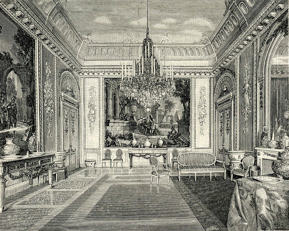 Monza interno della Villa Reale Sala degli arazzi
