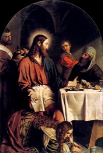 Moretto da Brescia - Supper in the House of Simon Pharisee - WGA16229