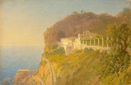 Carl Morgenstern - Blick auf das Kapuzinerkonvent bei Amalfi (ca. 1860)