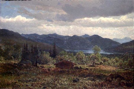 Gustav Adolph Mordt - Landscape with Mountain Farm - NG.M.03533 - National Museum of Art, Architecture and Design