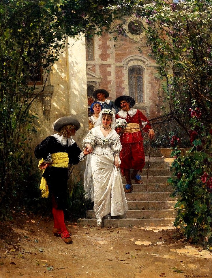 Adrien Moreau Das Brautgeleit 1876