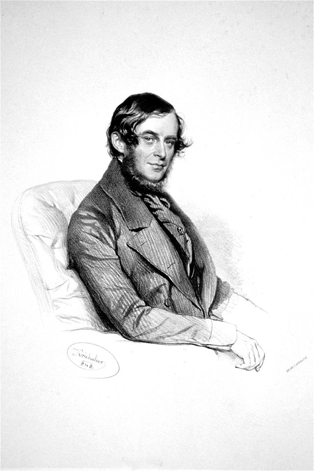 Moritz Fries jun. 1848 Litho