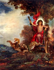 Moreau - The Triumph of Bacchus, circa 1875-1876