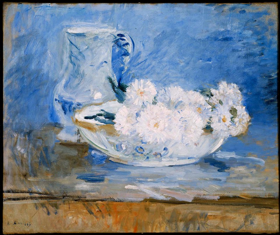 Berthe Morisot - White Flowers in a Bowl - 48.581 - Museum of Fine Arts