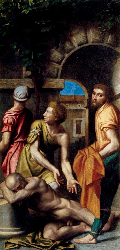 Moretto da Brescia - The Drunkenness of Noah - WGA16223