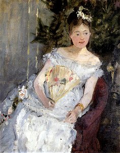 Morisot - portrait-of-marguerite-carre-also-known-as-young-girl-in-a-ball-gown