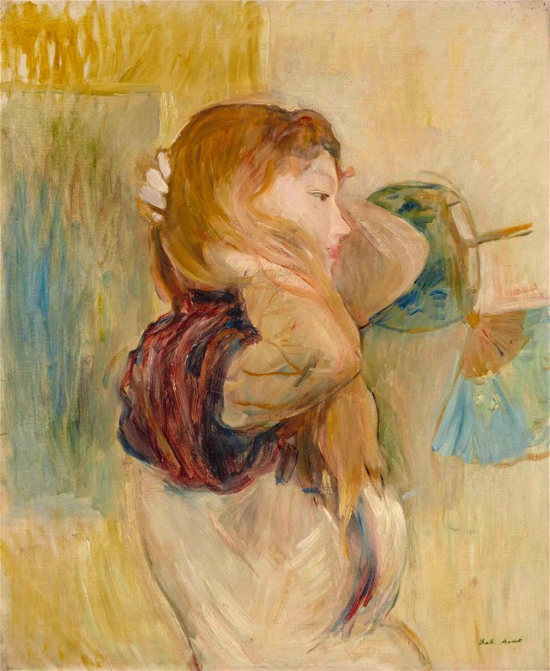 Morisot - Jeune femme relevant ses cheveux, 1894