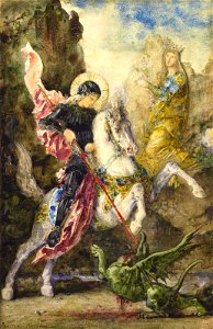 Gustave Moreau - Saint-Georges et le dragon (c.1869)