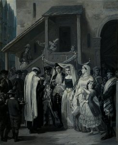 Moritz Daniel Oppenheim - The Wedding (Die Trauung) - Google Art Project