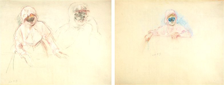 Morisot - Mlle L. R. en Domino, Bataille & Wildenstein, 547ab