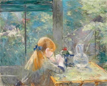 Morisot - Dans la véranda, 1884