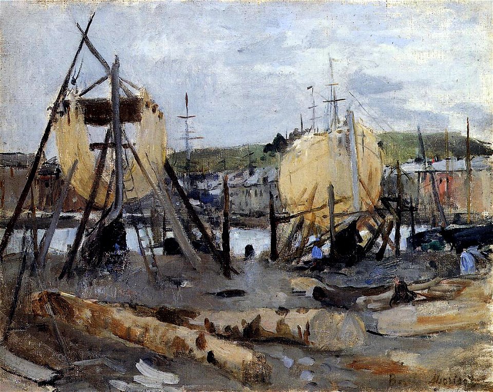 Morisot - boats-under-construction