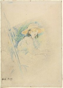 Morisot - Seated Girl (Julie Manet), c. 1890