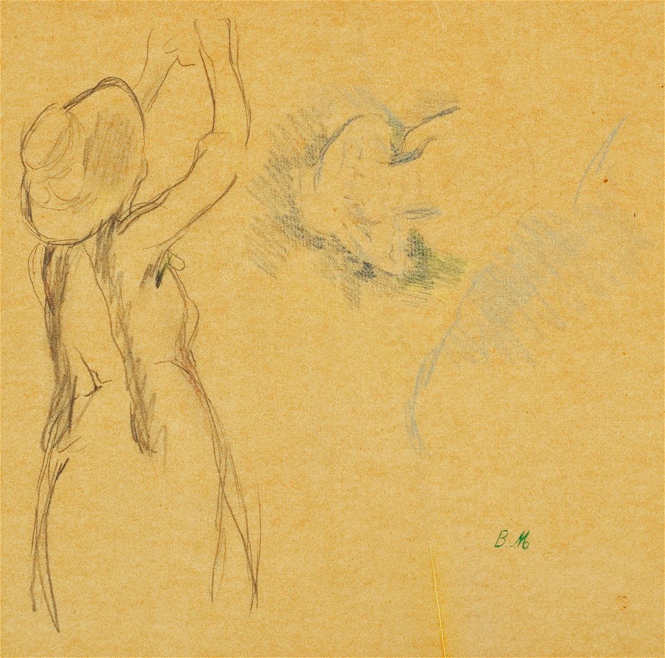 Morisot - Etudes pour Le Cerisier et portrait de femme, vers 1880