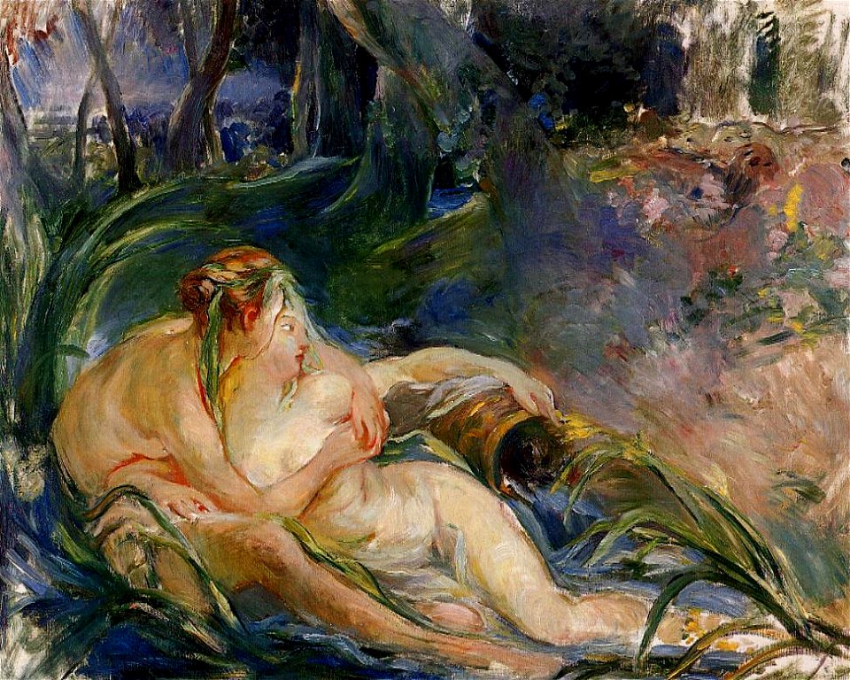 Morisot - two-nymphs-embracing