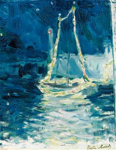 Morisot - Bateau illuminé, 1889