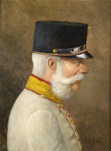 Moritz Ledeli Profilportrait Franz Joseph