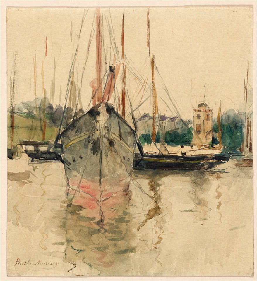 Morisot - Boats (Entry of the Midina to the Isle of Wight), 1943.393