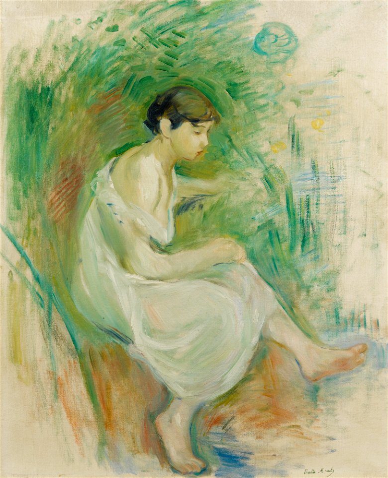 Morisot - BAIGNEUSE EN CHEMISE, 1894