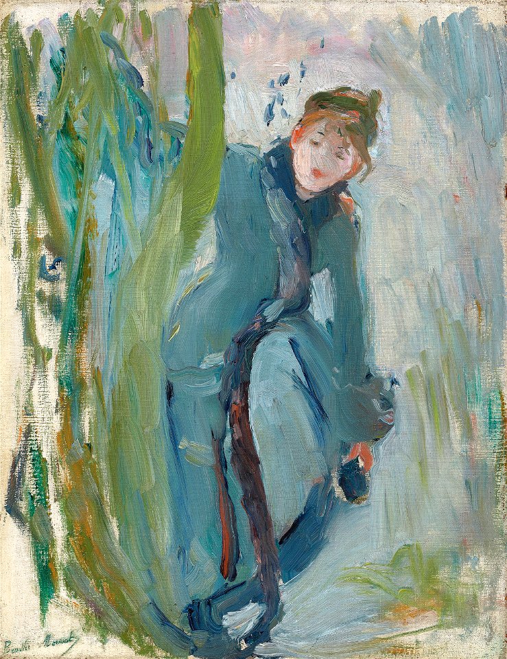 Morisot - Jeune fille remettant son patin, 1893