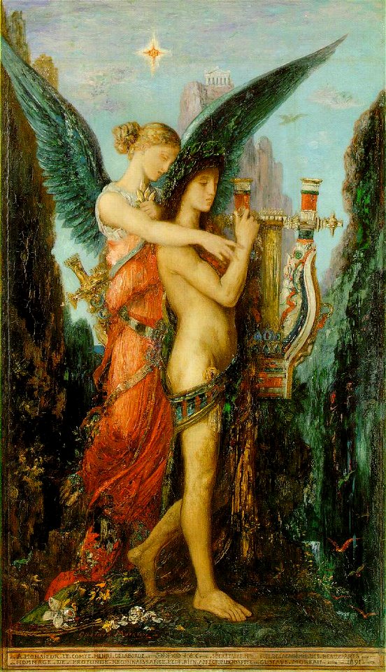 Moreau, Gustave - Hésiode et la Muse - 1891