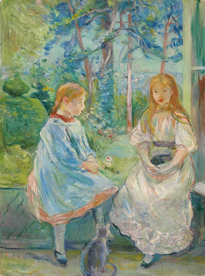 Morisot - Fillettes à la fenêtre (Jeanne et Edma Bodeau), 1892